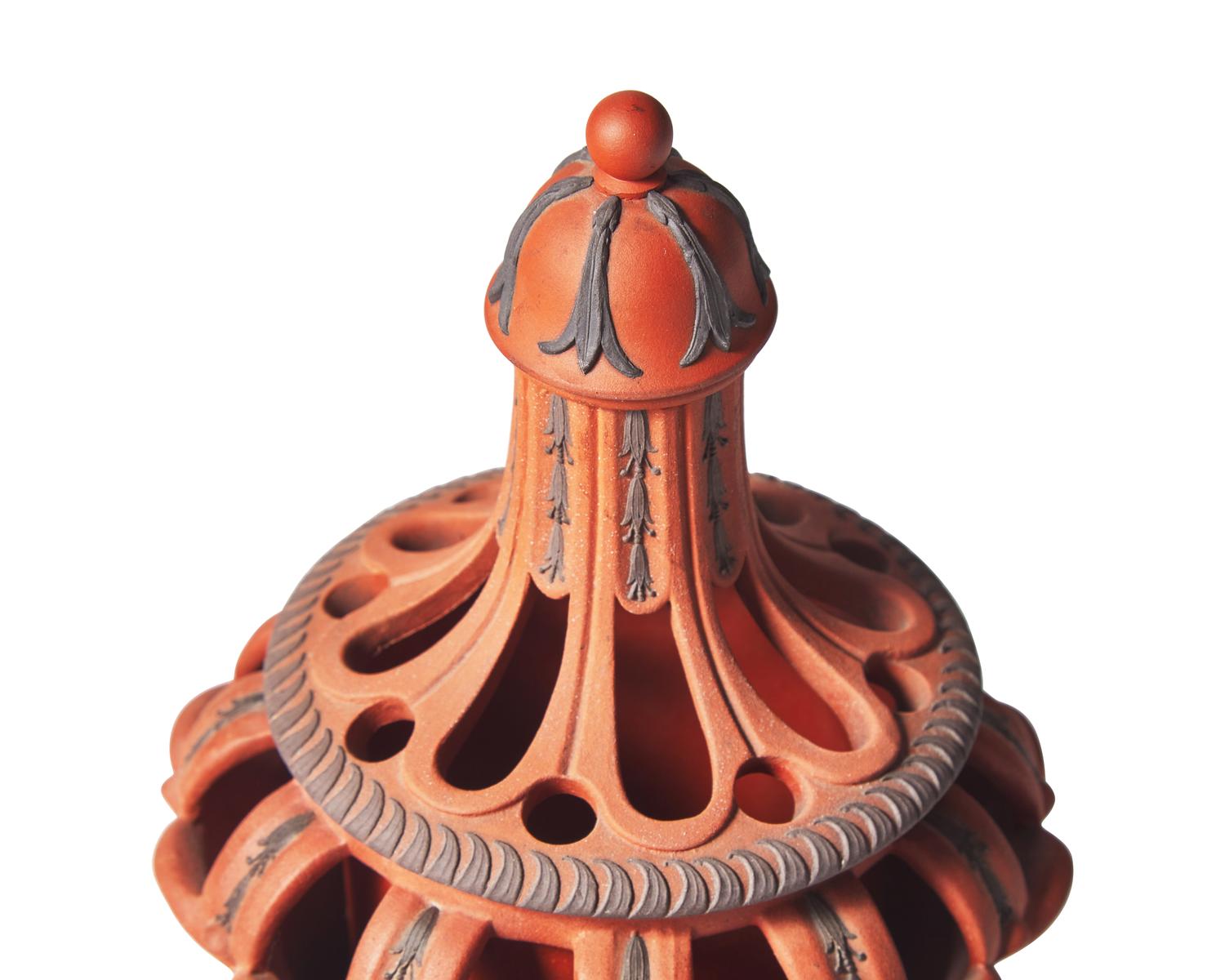 A Wedgwood Rosso Antico Bough Pot