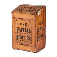 A Capital Coffee Painted Wood Store Bin