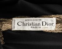 Christian Dior Haute Couture Lamé Wrap Dress, Fall/Winter 1981