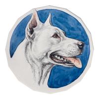 Three Works of Art depicting White Bull Terriers, Paul Branson (American, 1885-1979), comprising three mixed media works. — Paul Branson (American, 1885-1979)