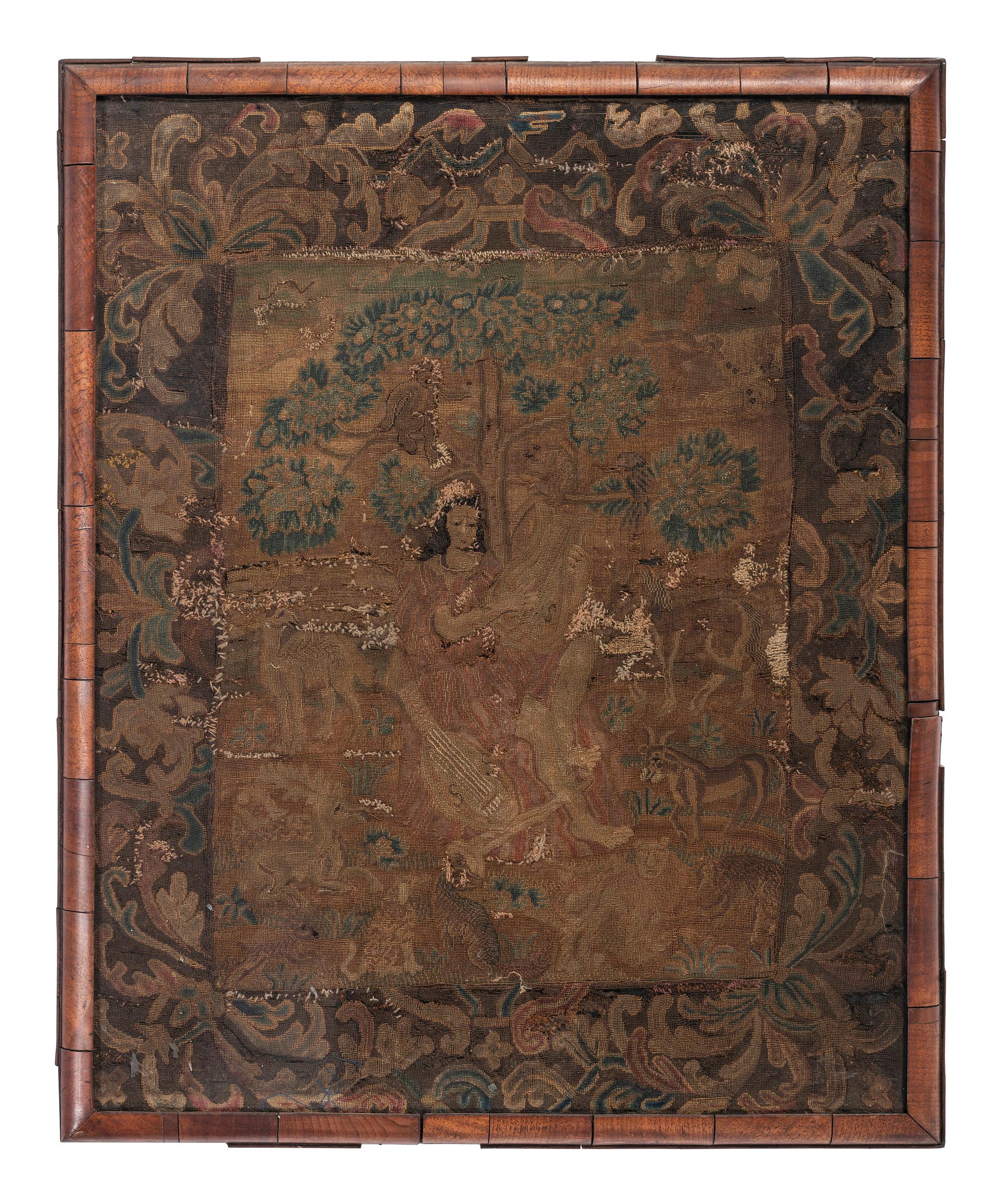 An English Needlework Embroidered Picture