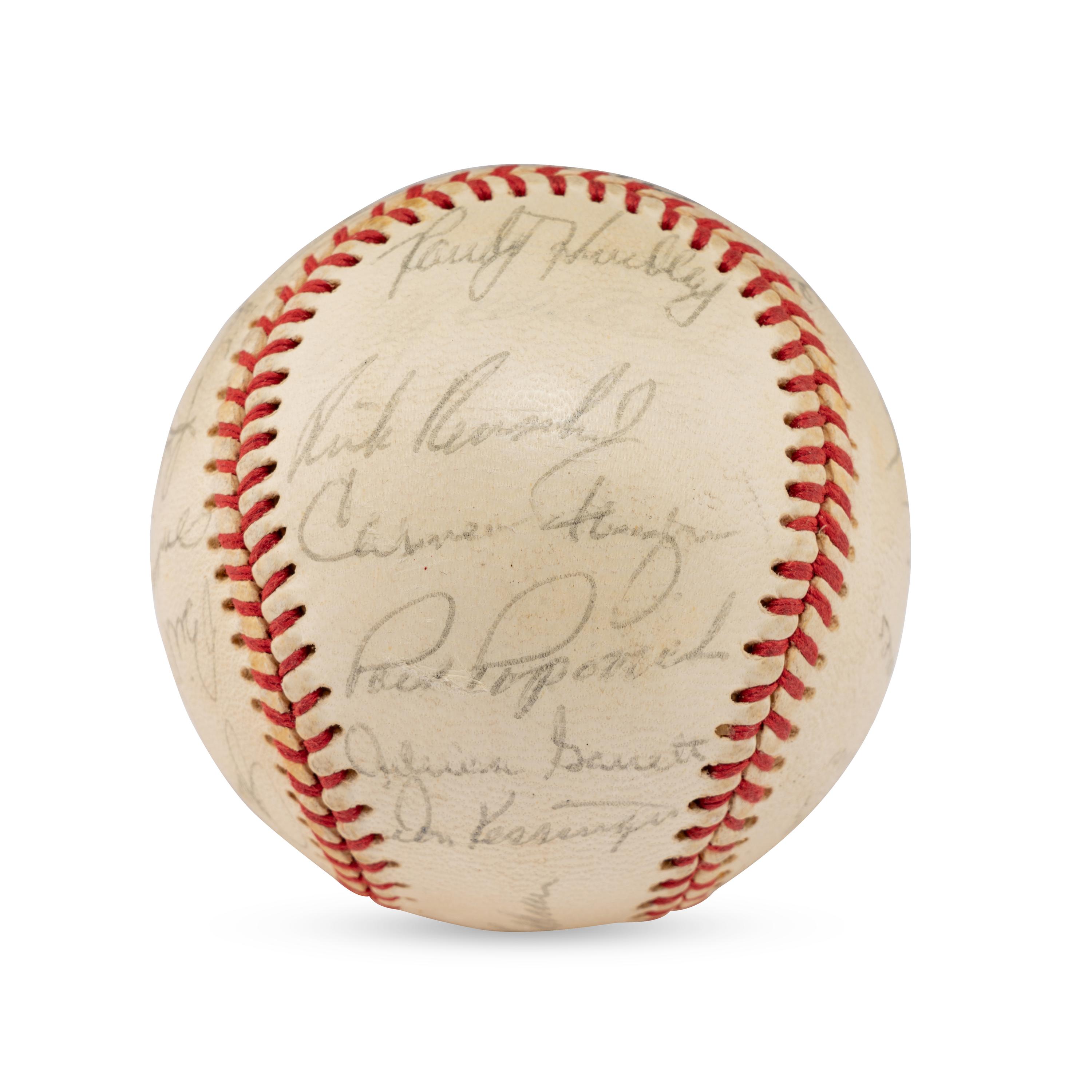 A Group of Two 1973 Chicago Cubs Team Signed Autograph Baseballs