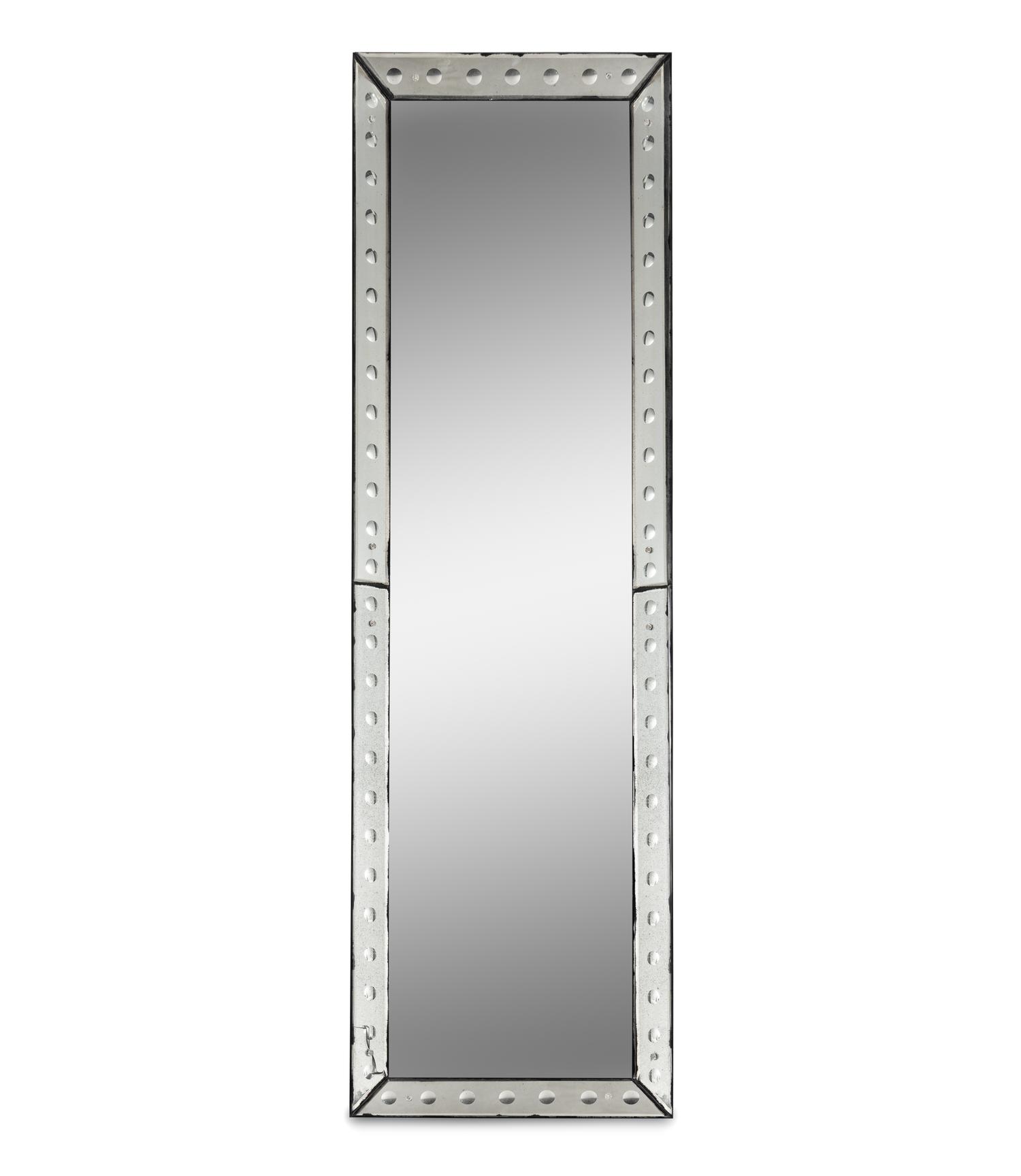 A Modern Etched Glass Mirror