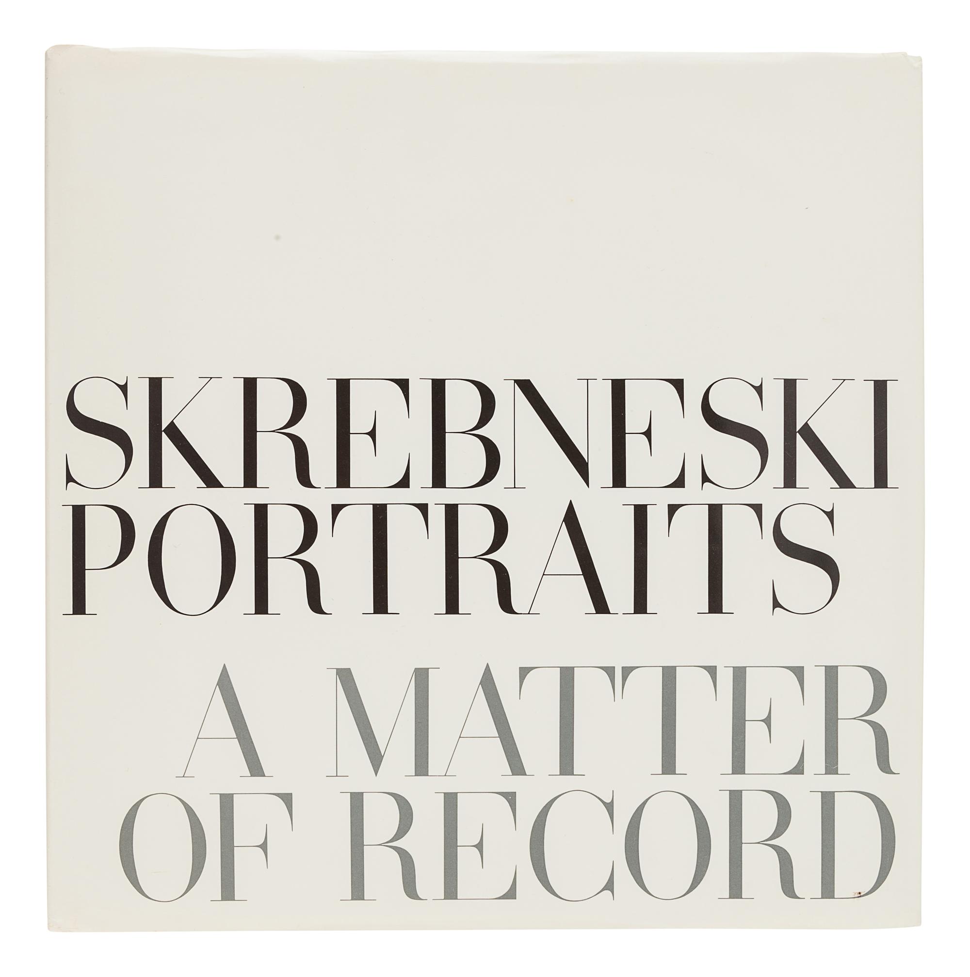 SKREBNESKI, Kevin (1929-2020). Skrebneski Portraits: A Matter of Record. Garden City and New York: Doubleday & Company, Inc., 1978.