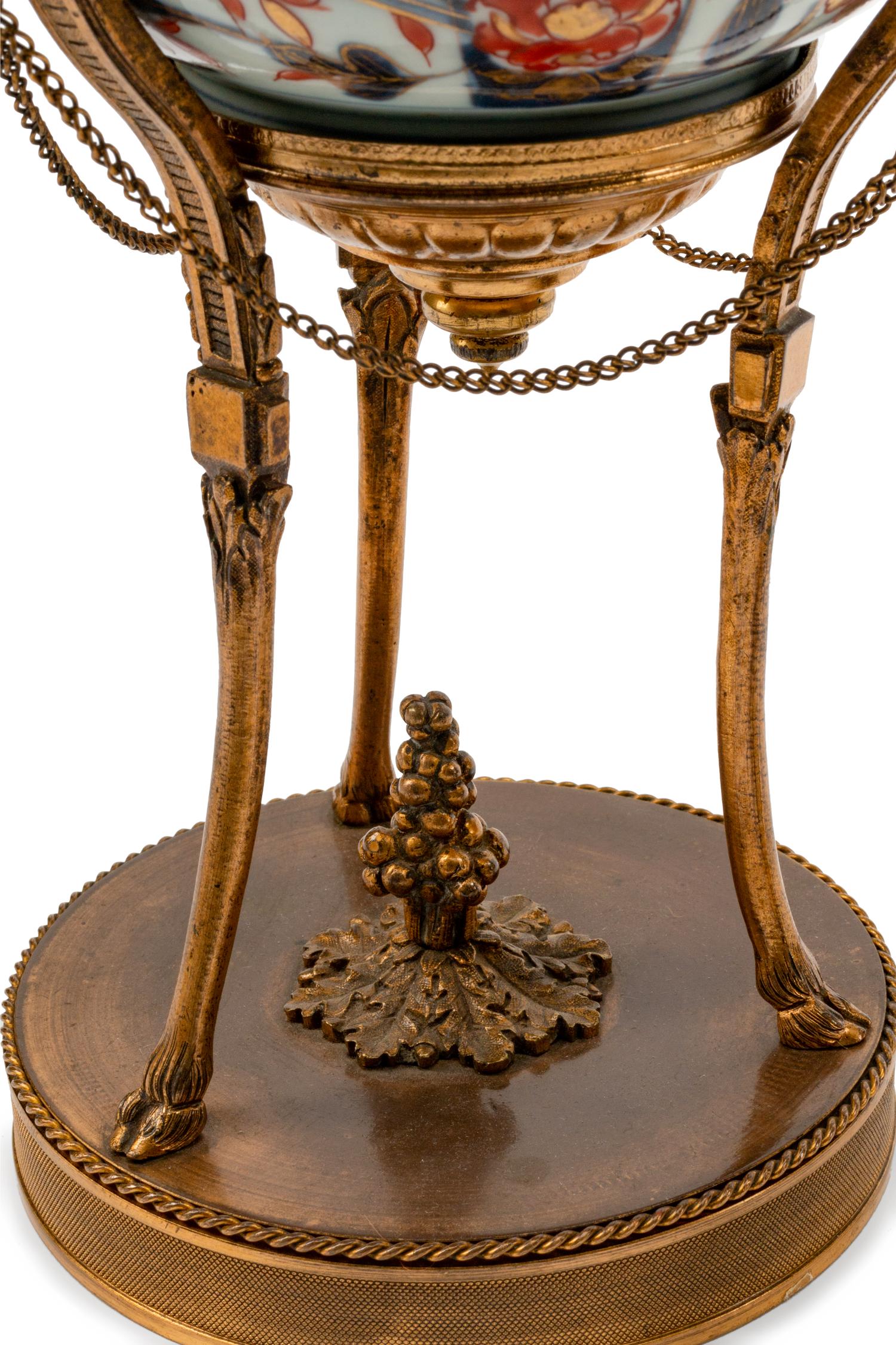 A Pair of Gilt-Bronze-Mounted Japanese Porcelain Bowls — 19TH CENTURY