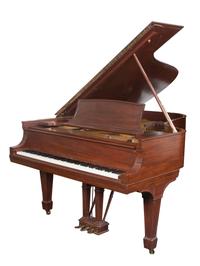 A Steinway Baby Grand Piano Length 84 inches.
