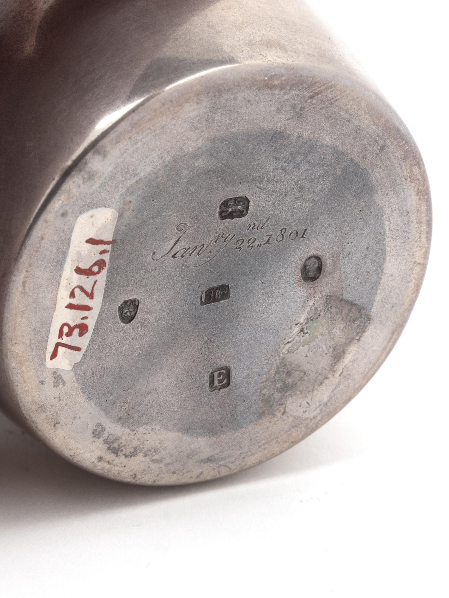 An English Silver Beaker and Case