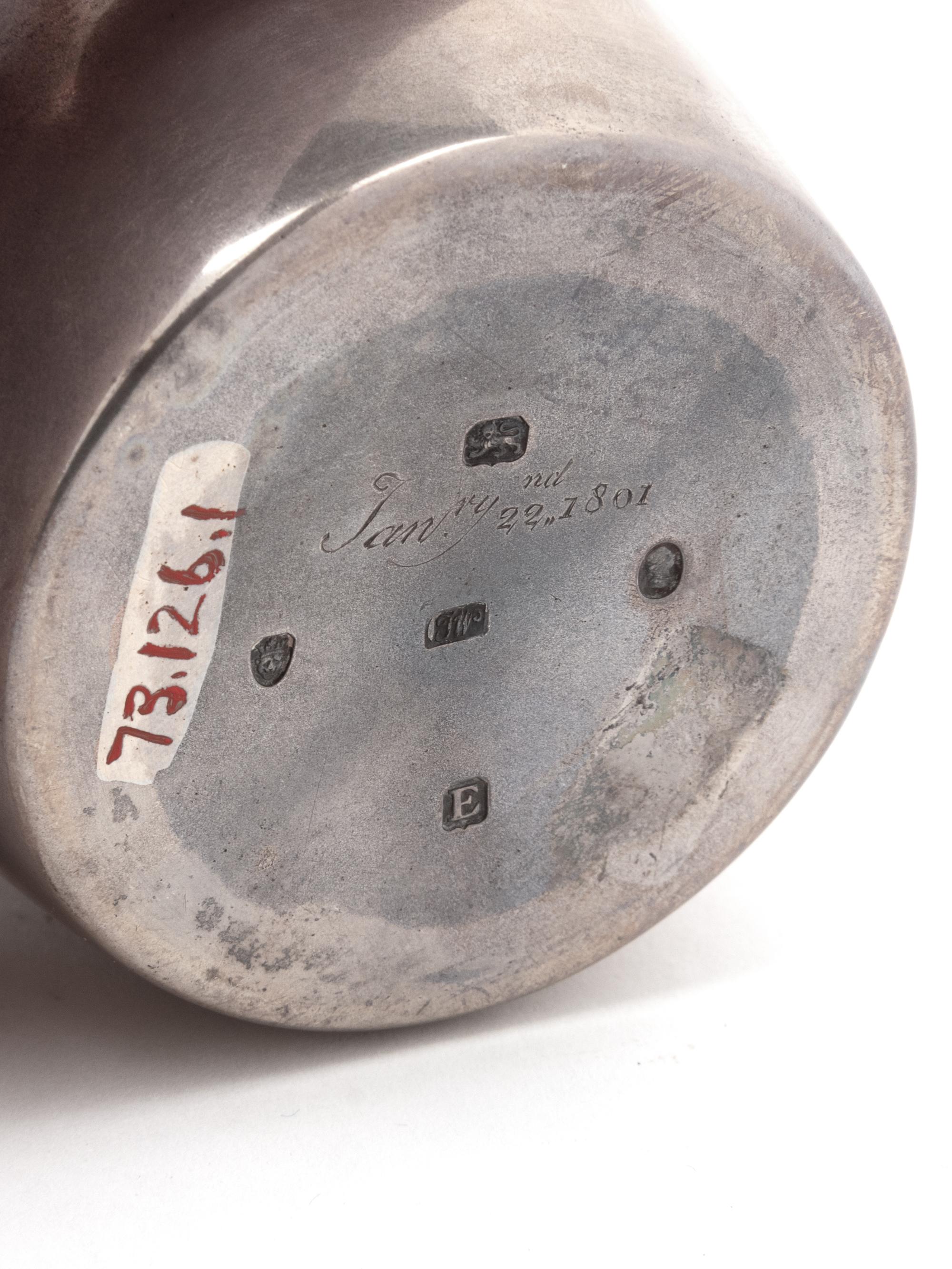 An English Silver Beaker and Case