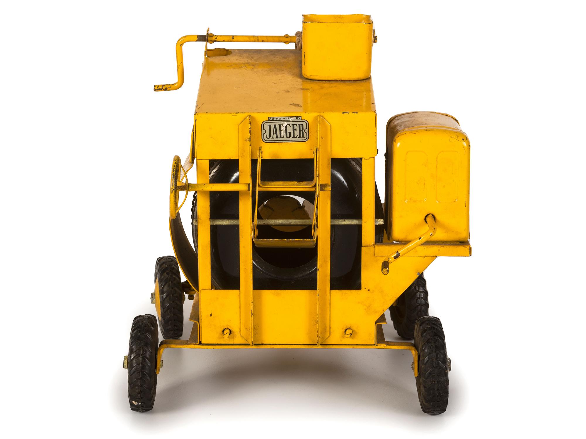 A 'Jaeger' Pressed Steel Toy Cement Mixer