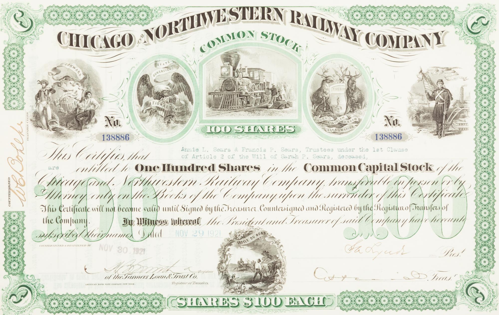 A Group of approximately 39 Prints and 11 Decorative Vintage Stock Certificates, comprising: