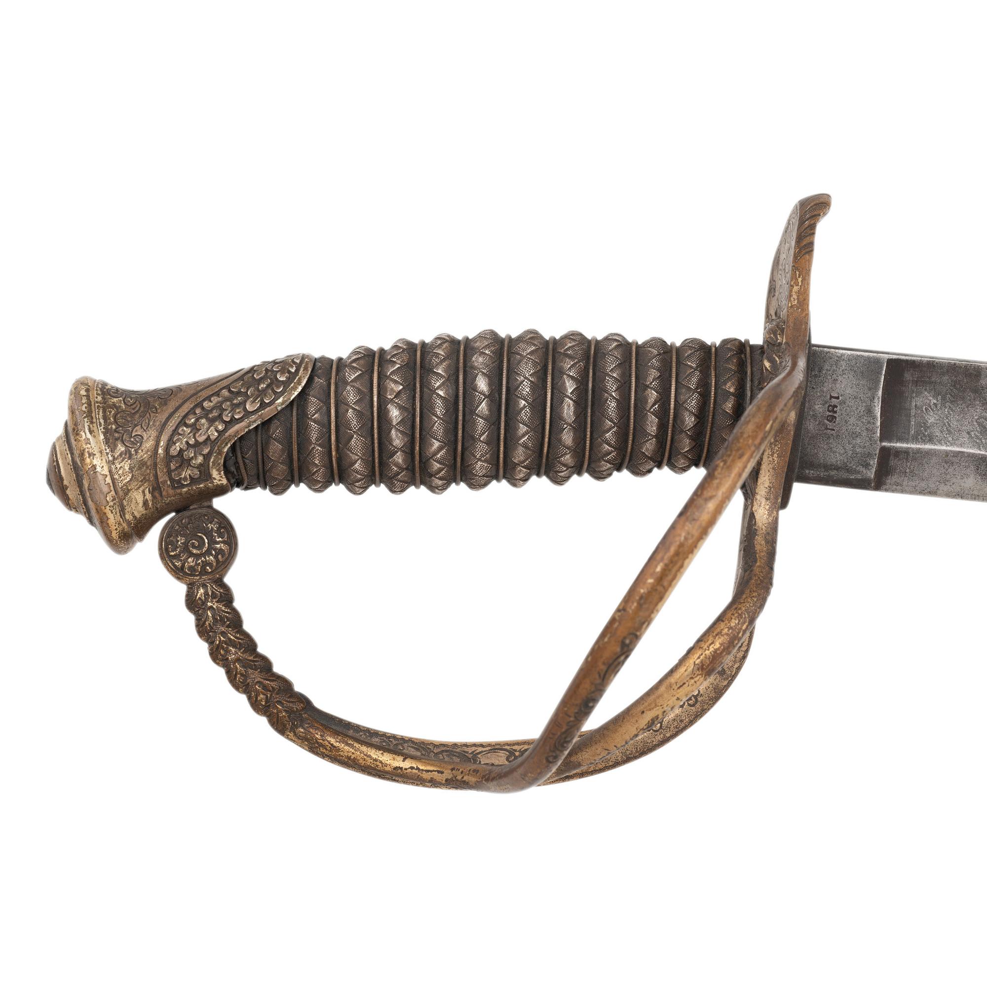 Caldwell Retailed Silver Gripped Model 1840 Cavalry Officers Presentation Sword to Col. (General) Hiram Berry - 4th Maine Vols. KIA at Chancellorsville with (2) CDVs and a Commemorative Coin