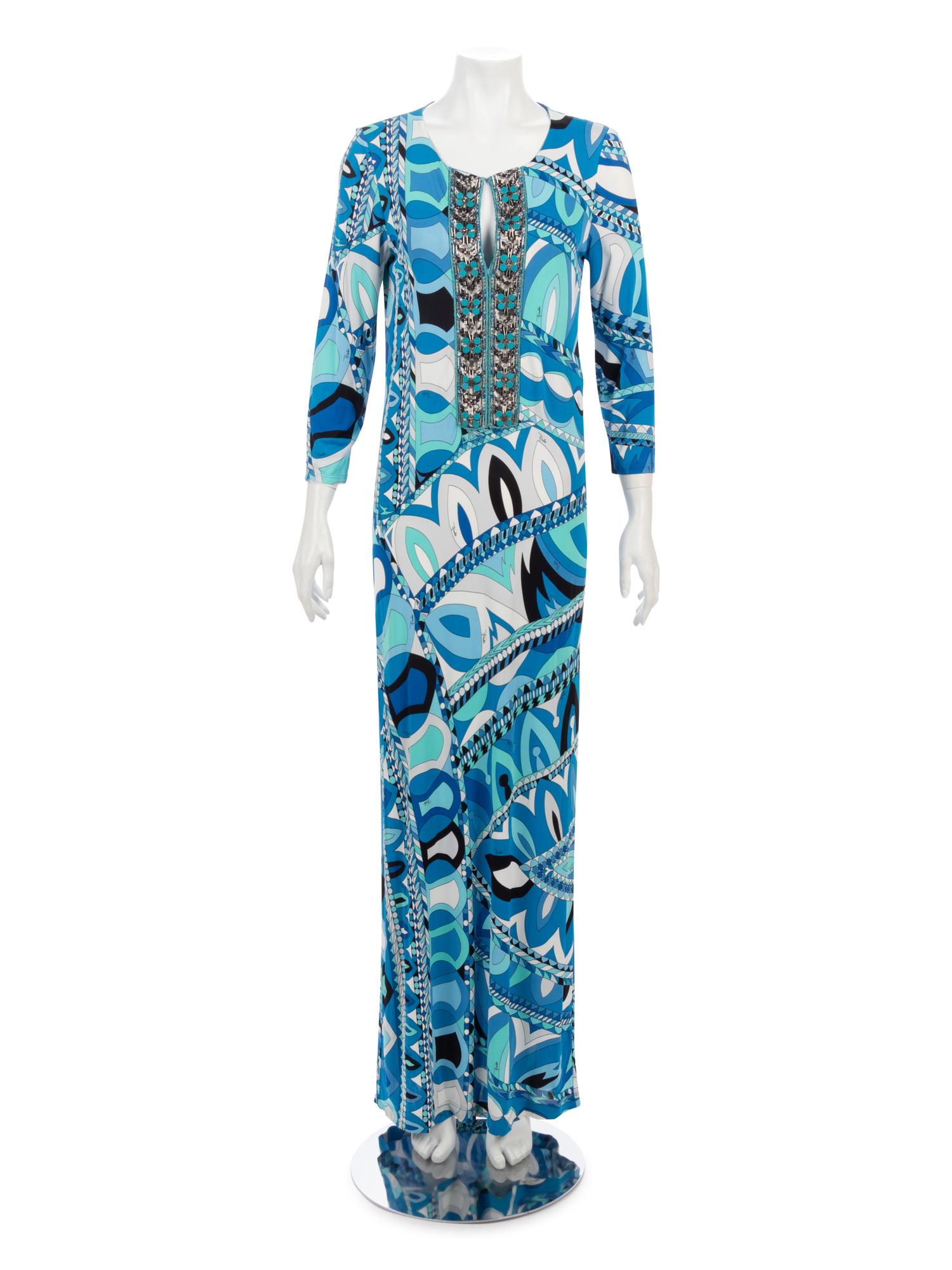 Emilio Pucci Geometric Print Knit Dress