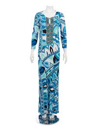 Emilio Pucci Geometric Print Knit Dress
