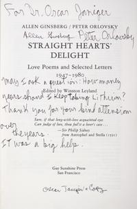 GINSBERG, ALLEN. Three books by Ginsberg, all signed, two annotated.