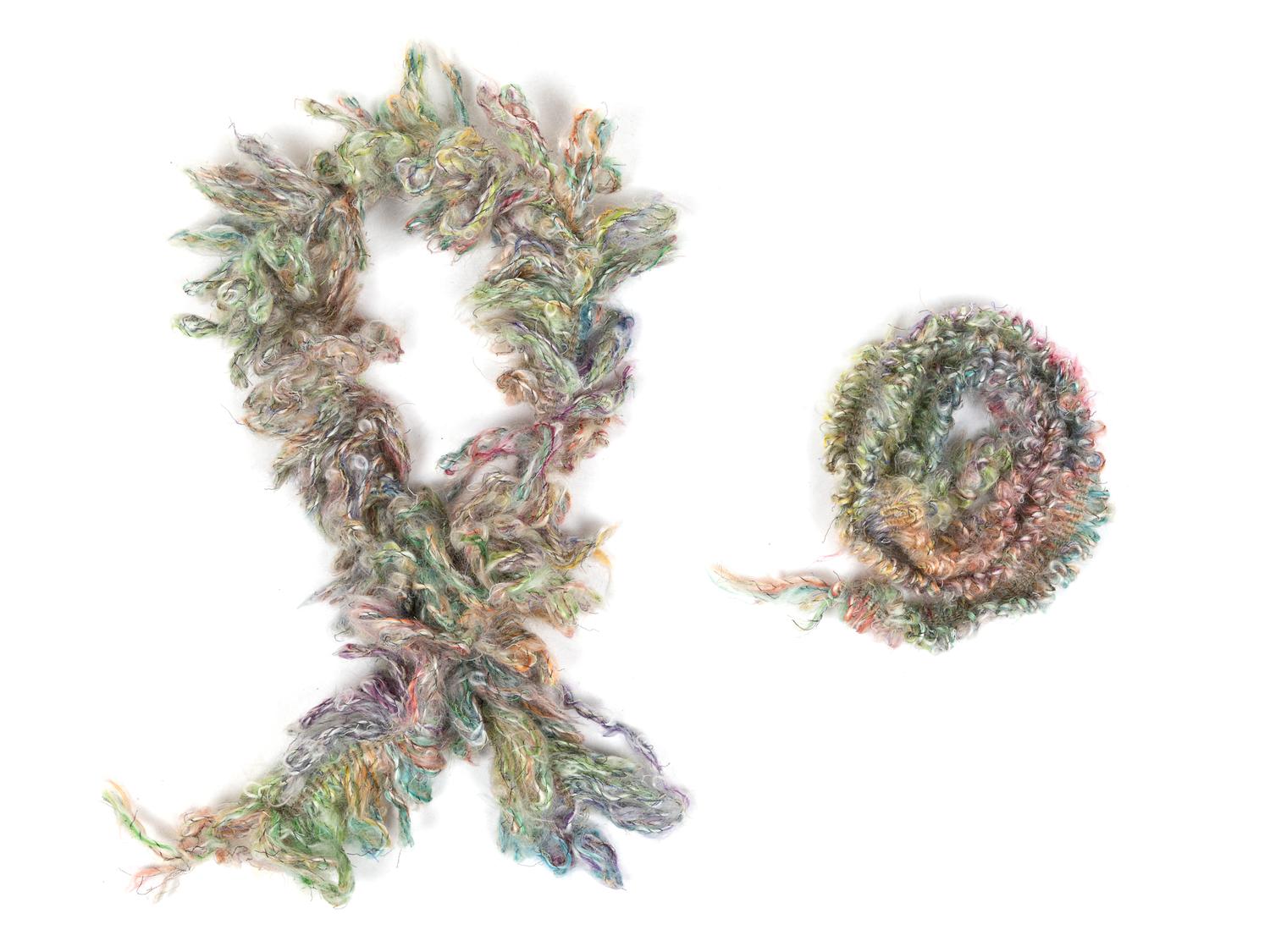 Chanel Multicolored Tweed Mohair Jacket with Scarf, Fall 2003