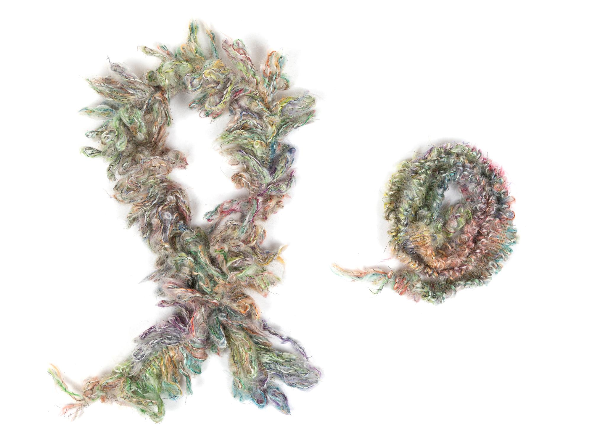 Chanel Multicolored Tweed Mohair Jacket with Scarf, Fall 2003