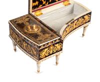 A Palais Royal Gilt Metal Mounted Tortoise Shell Piano Form Nécessaire Case