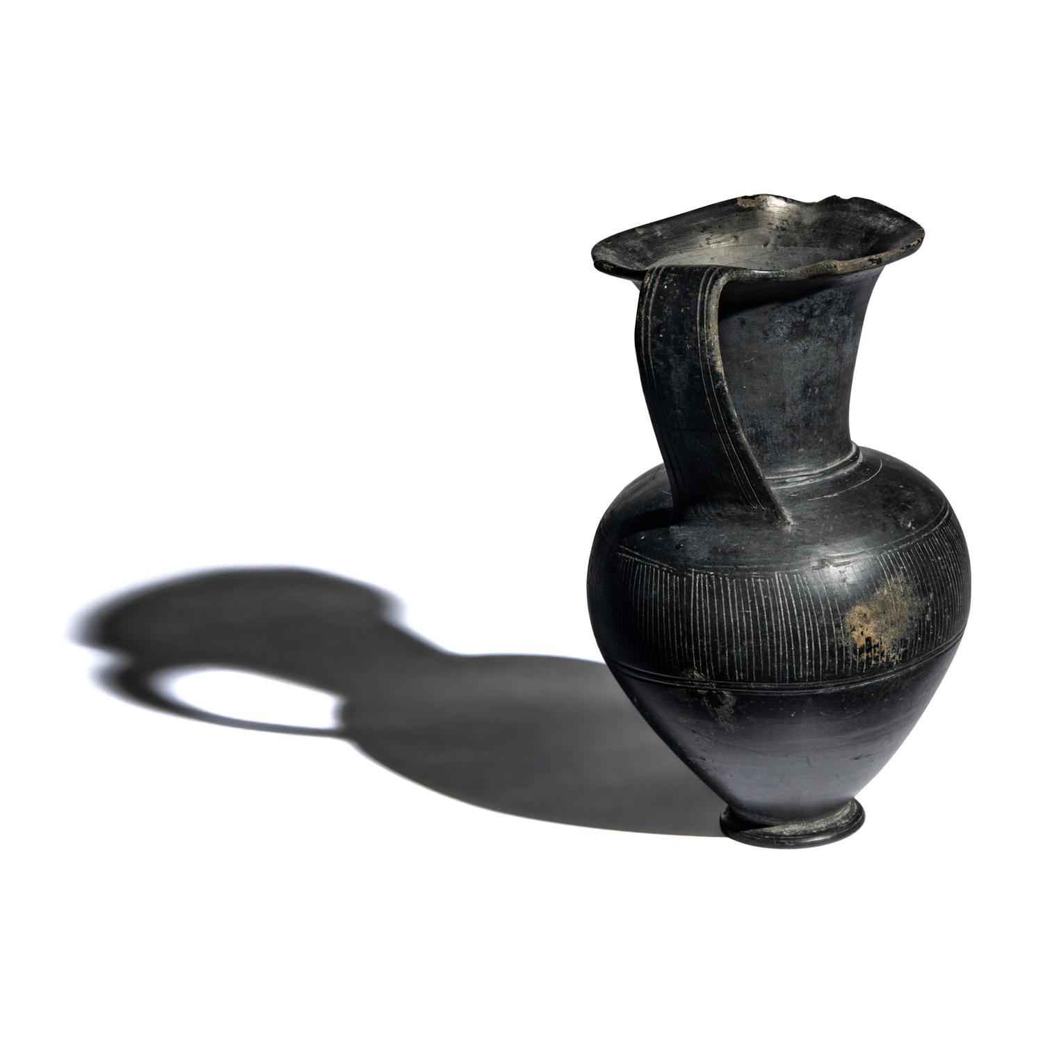 An Etruscan Bucchero Oinochoe