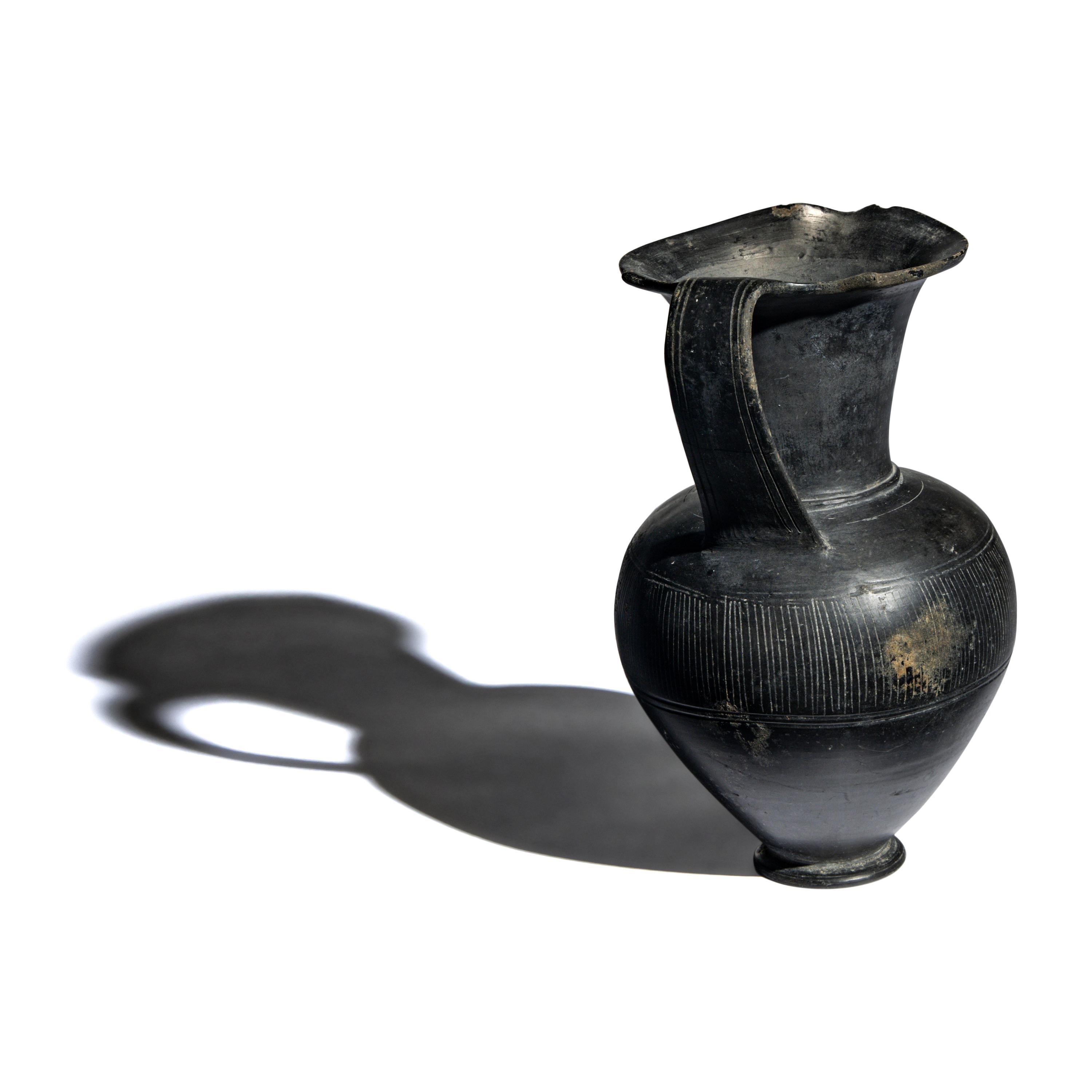 An Etruscan Bucchero Oinochoe