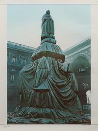 Wrapped Monument to Leonardo (Project for Piazza della Scala, Milano)