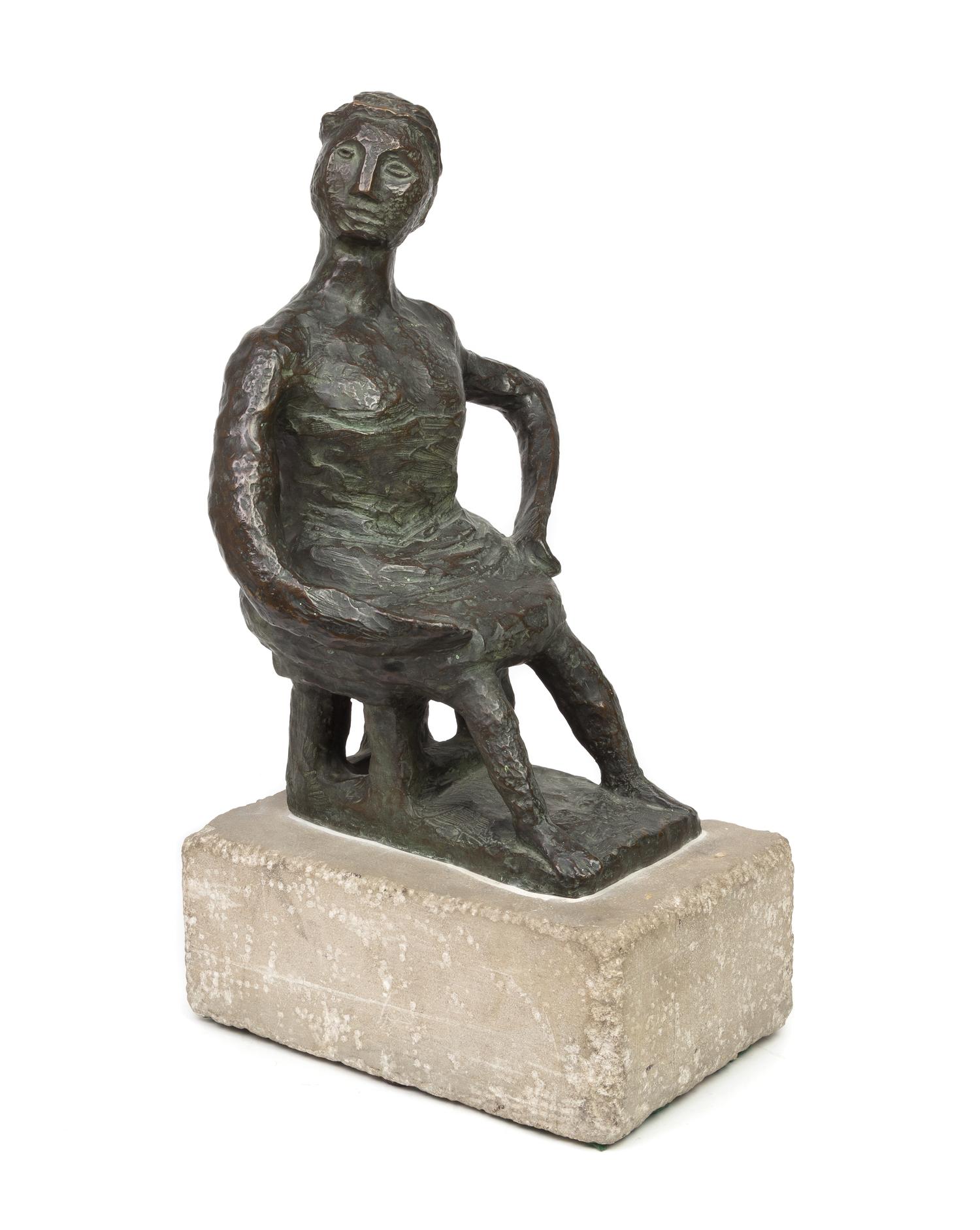 Abbott Pattison, (American, 1916-1999), Seated Lady