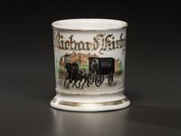 An Undertaker's Porcelain Occupational Shaving Mug