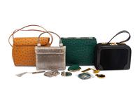 Four Judith Leiber Exotic Skin Handbags