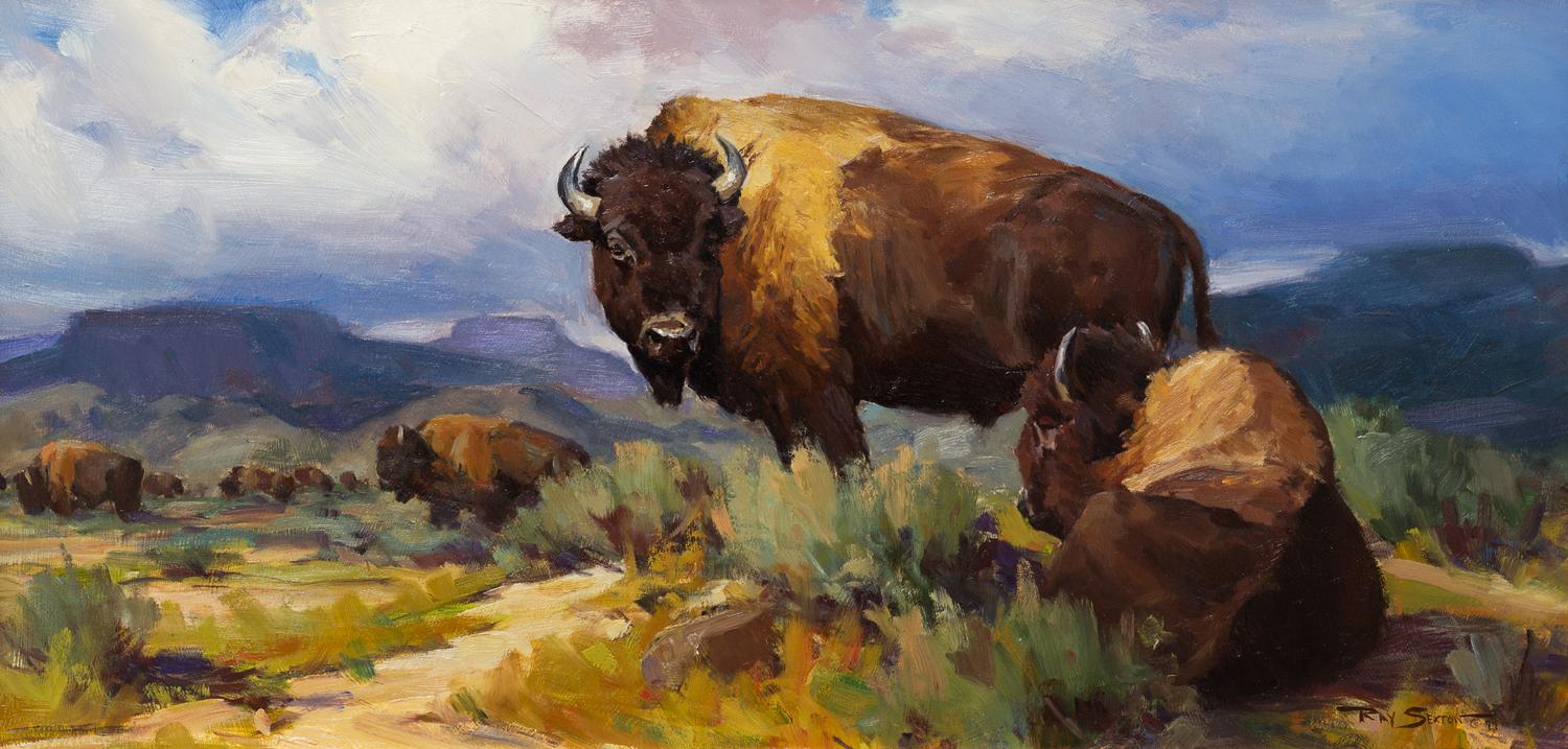 Ray Sexton 10 x 20 inches — (American, 1959-1996)