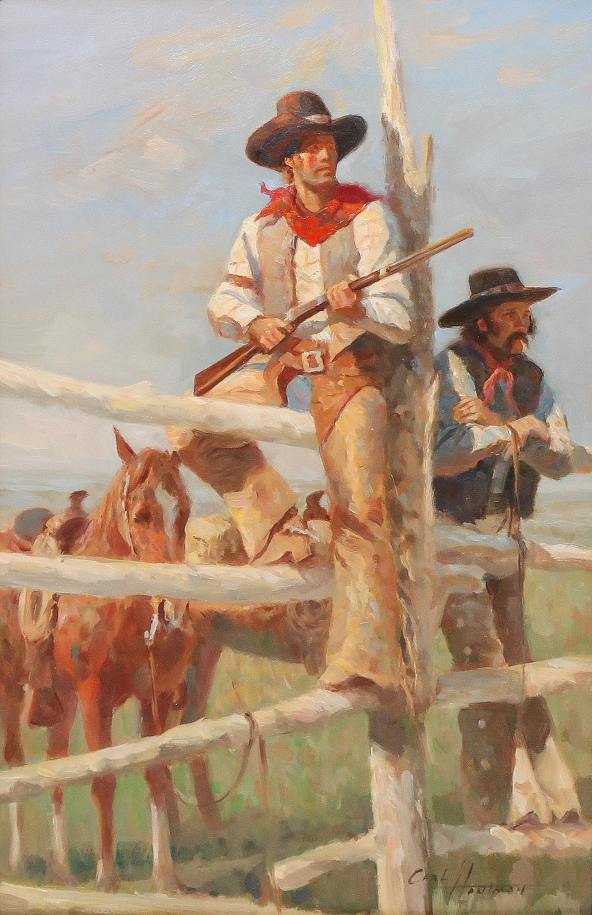 Carl Hantman, (American, b. 1935), Black Hats, 1984