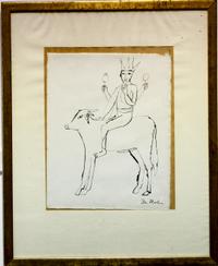 Ben Shahn, (American, 1898-1969), Illustration for The Sorrows of Priapus, 1957
