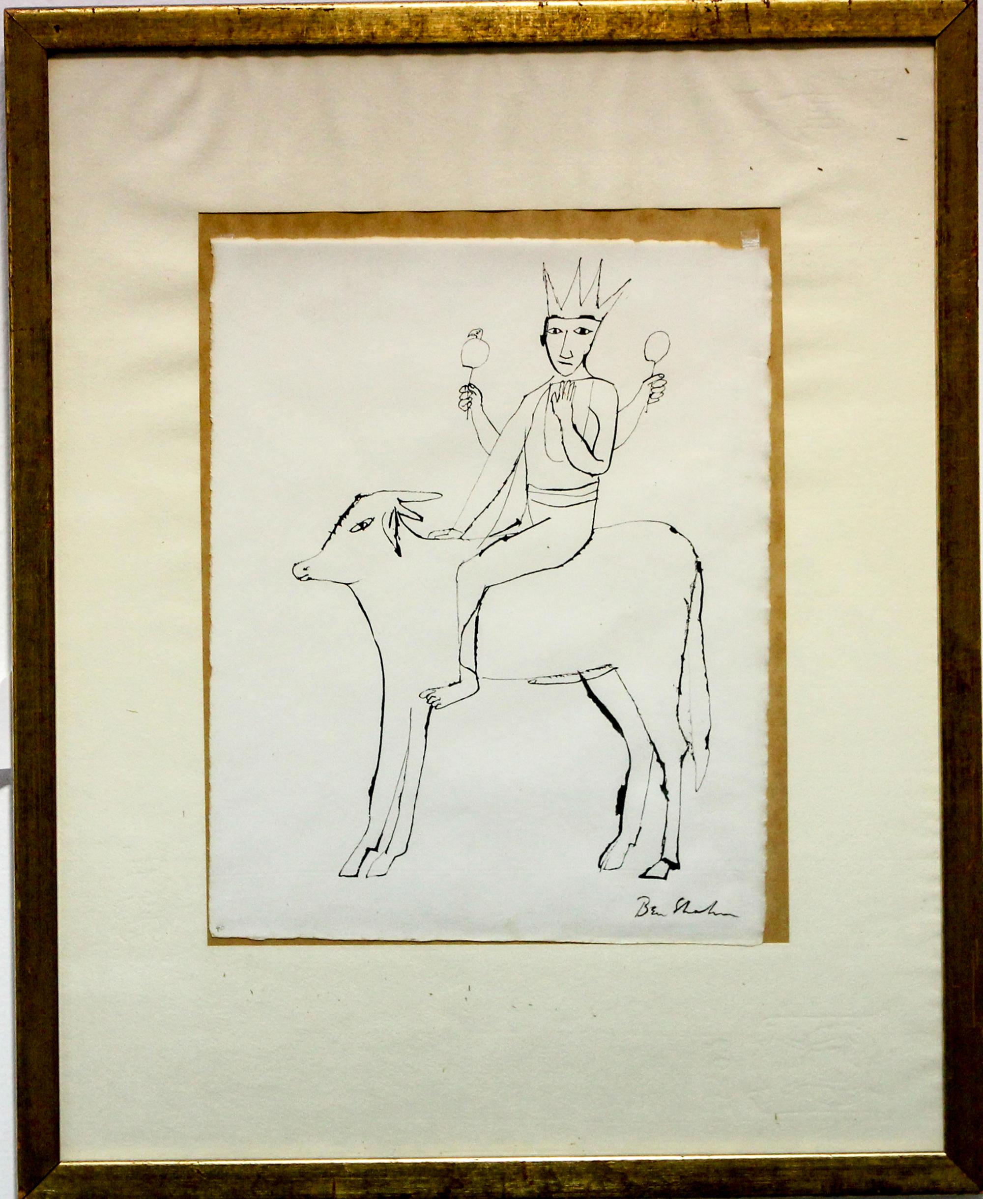 Ben Shahn, (American, 1898-1969), Illustration for The Sorrows of Priapus, 1957
