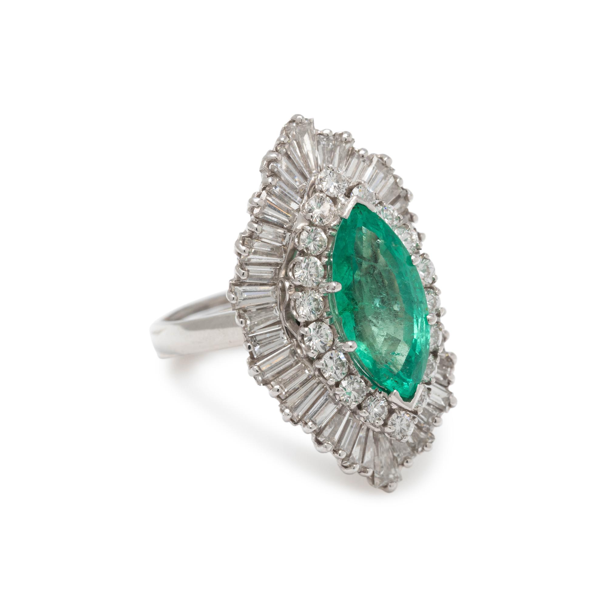CONVERTIBLE EMERALD AND DIAMOND RING/PENDANT