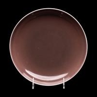 A Chinese Sang-de-Boeuf Glazed Porcelain Dish