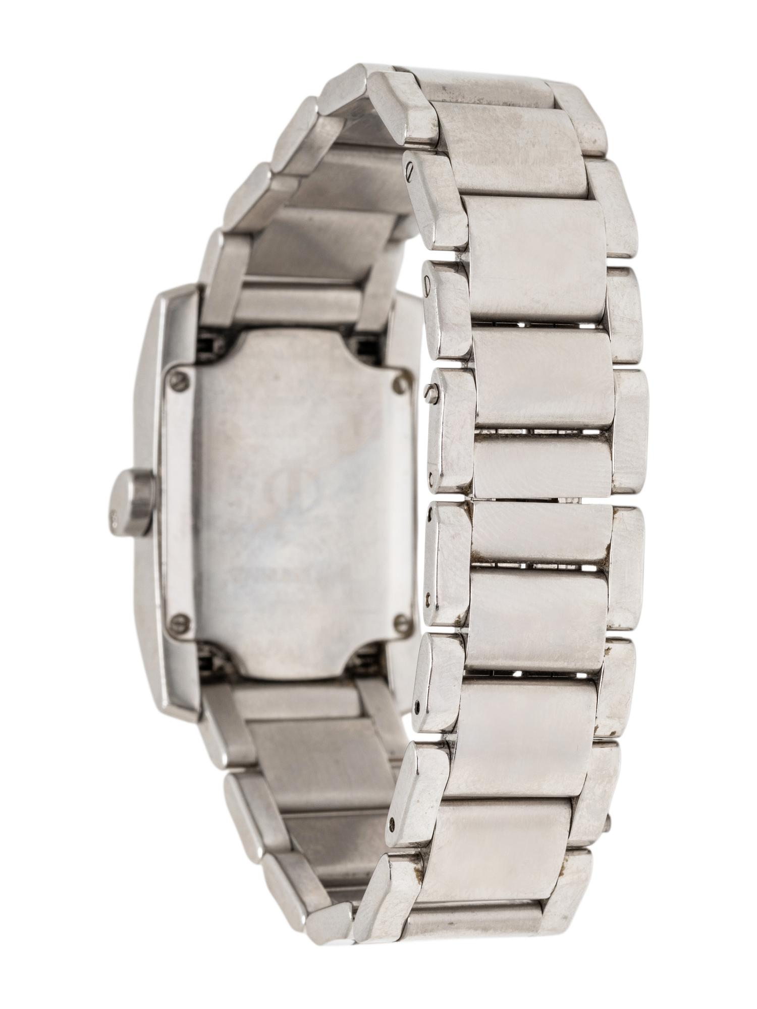 TIFFANY & CO., BAUME & MERCIER, STAINLESS STEEL AND DIAMOND 'HAMPTON' WATCH