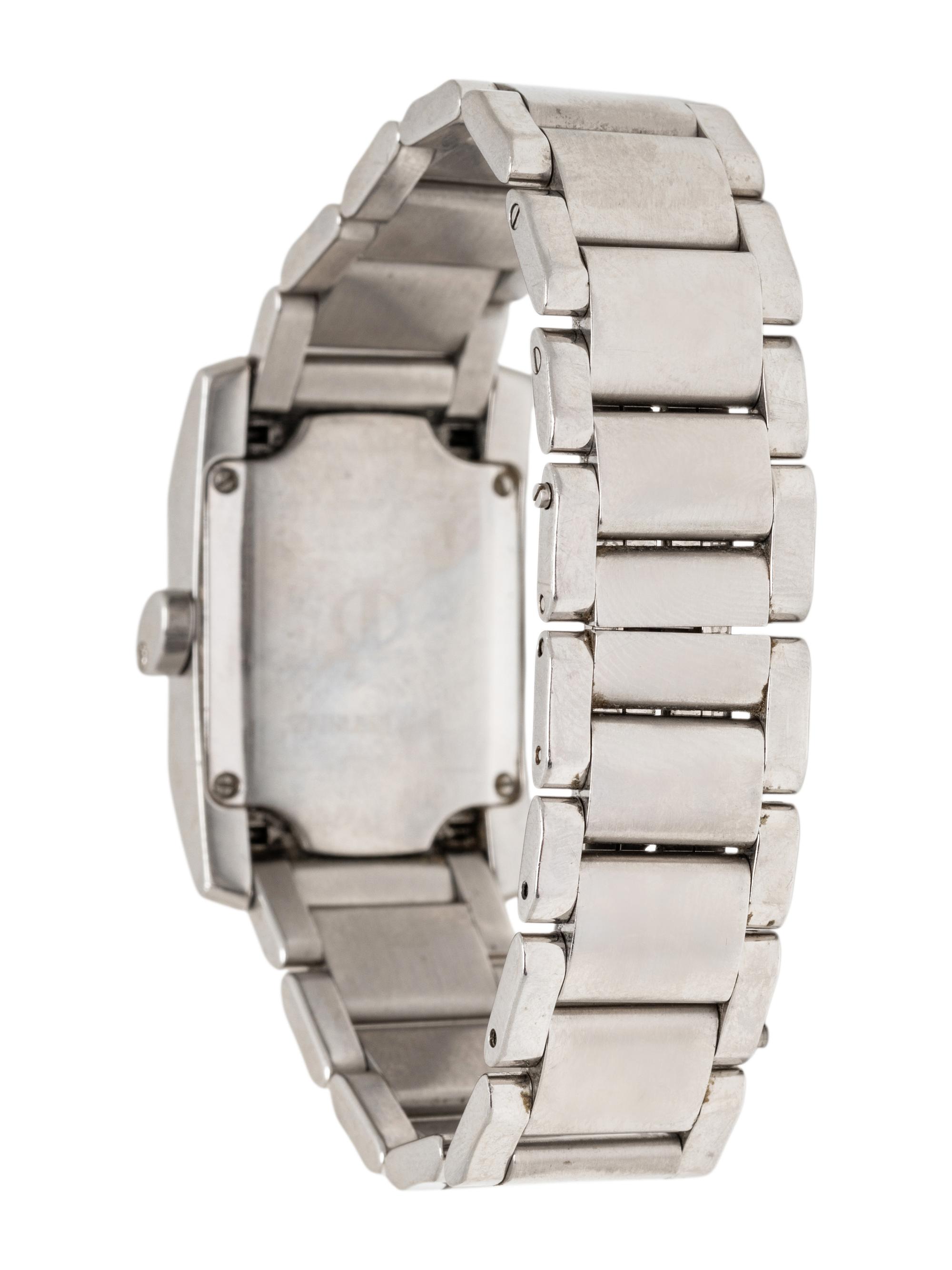 TIFFANY & CO., BAUME & MERCIER, STAINLESS STEEL AND DIAMOND 'HAMPTON' WATCH