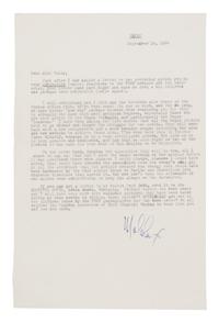 MALCOLM X (1925-1965). Typed letter signed ("Malcolm X"), to Alex Haley. Cairo, Egypt, 18 September 1964. " 1 page, 8vo.