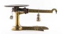 A Brass and Iron Scale Width overall 21 inches. — 19TH/20TH CENTURY