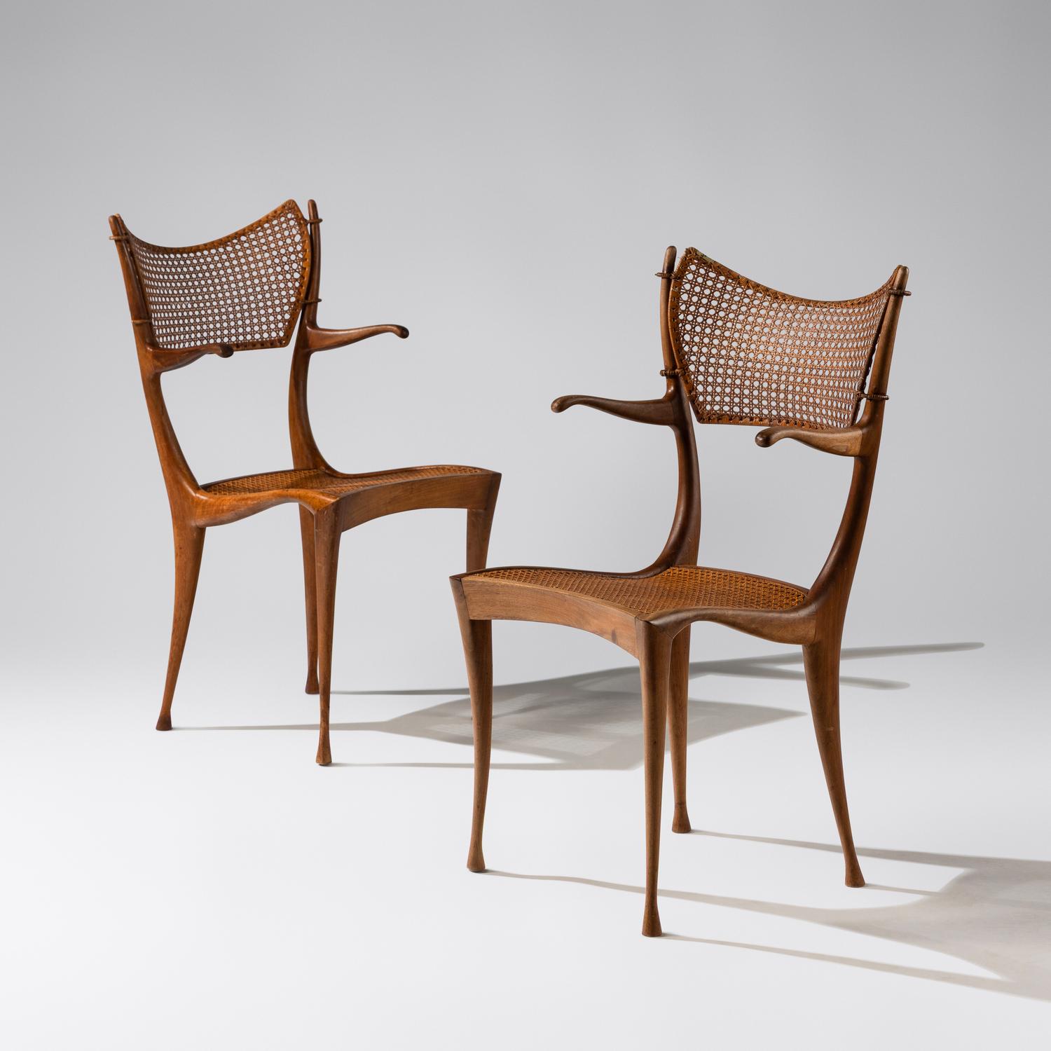 Pair of Gazelle armchairs, Model 20B