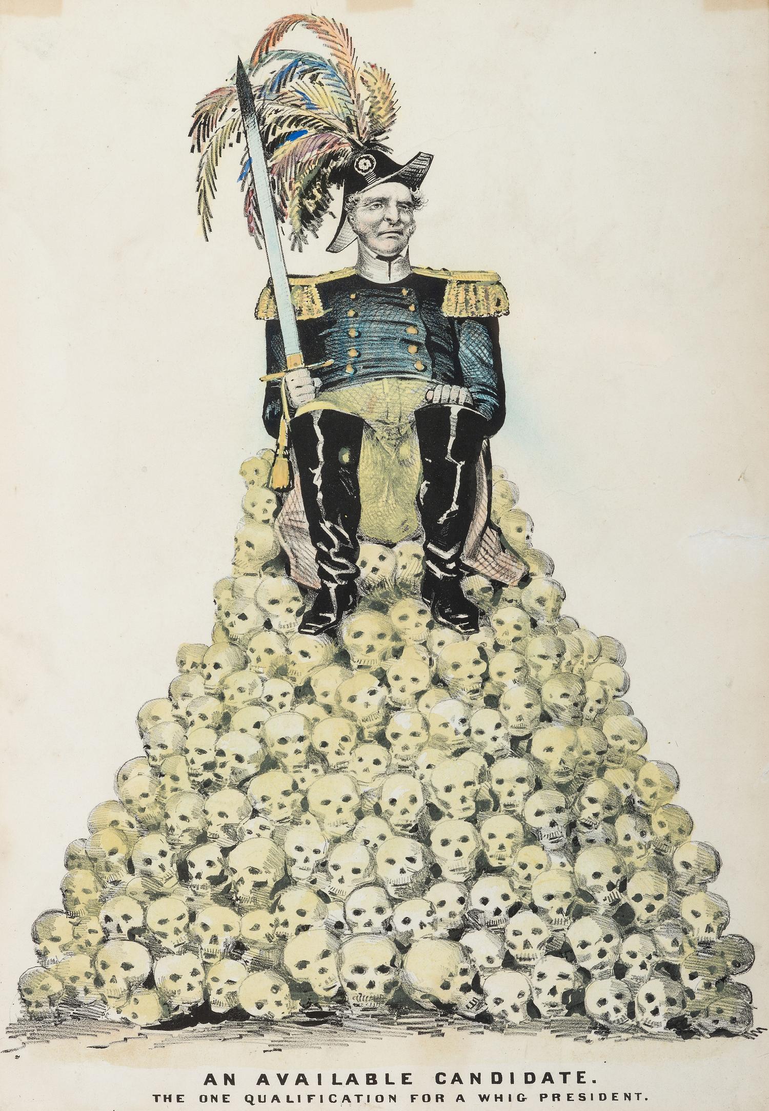 [POLITICS]. [CURRIER, Nathaniel (1812-1888), publisher] An Available Candidate, the One Qualification for a Whig President .
