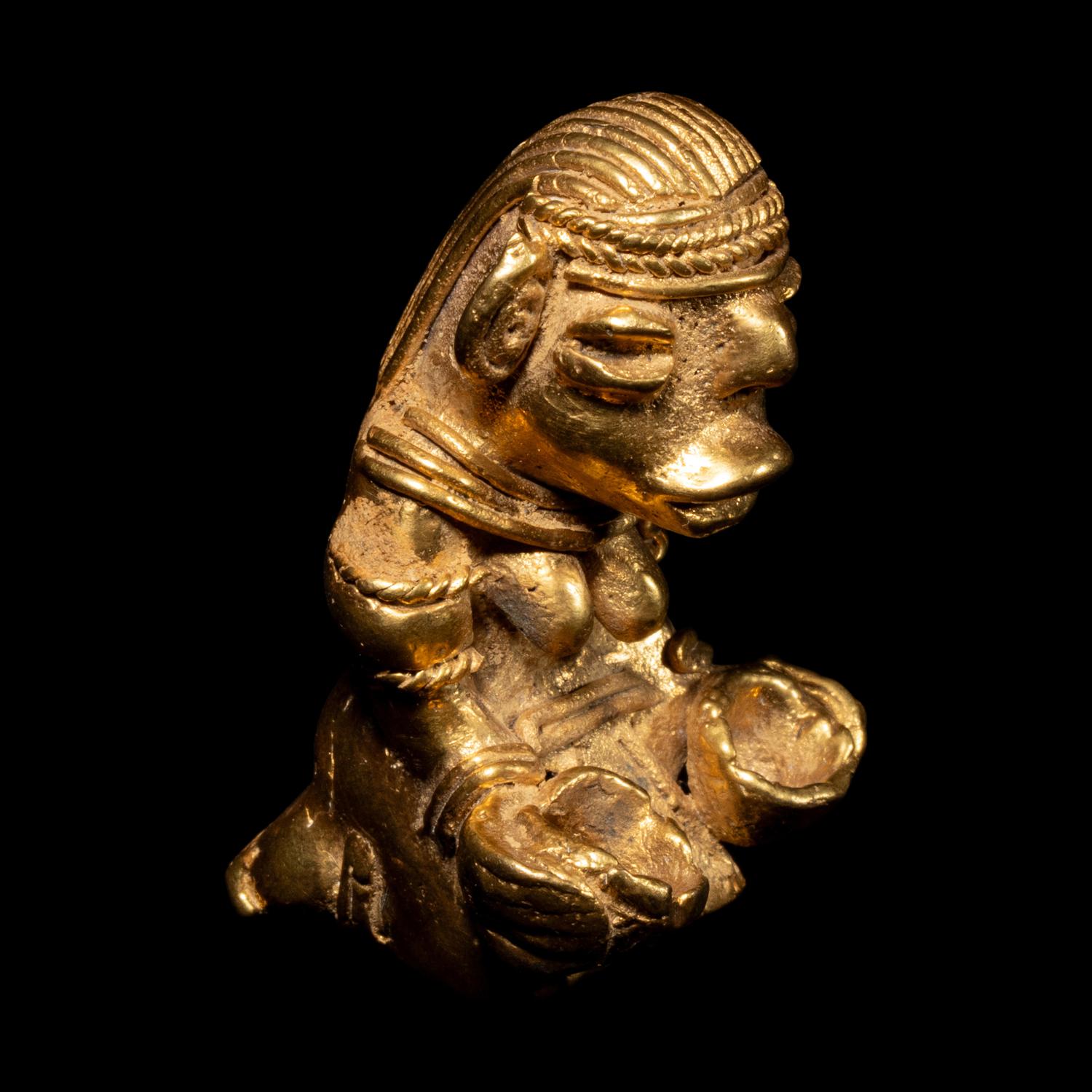 A Tairona Tumbaga Offering Figure
