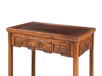 A Pair of Chinese Hardwood Side Tables