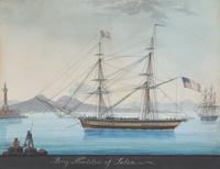 Italian School 19th Century, A Portrait of the Brig "Nautilus" of Salem in the Bay of Naples
