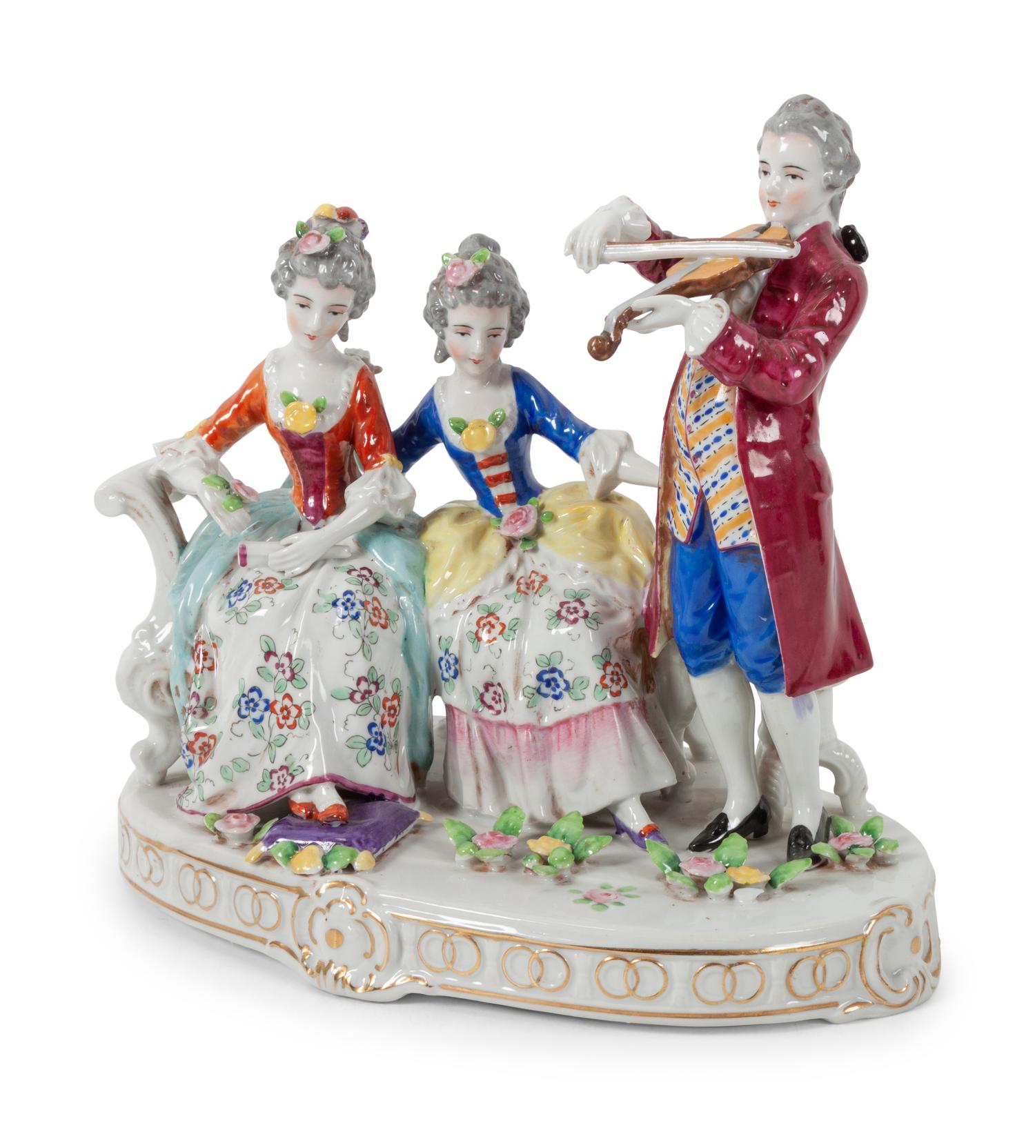 A Continental Porcelain Figural Group