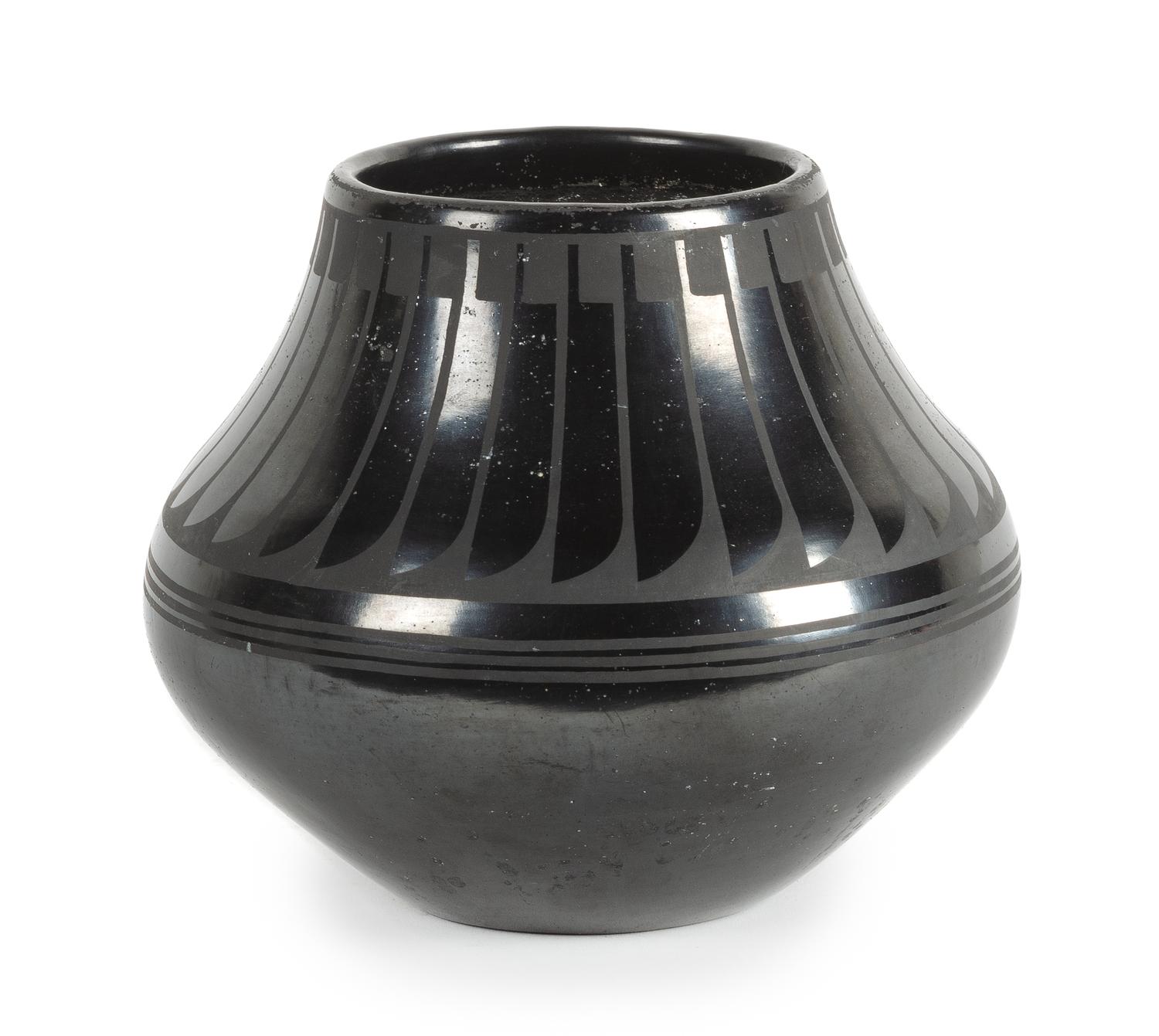 Maria Martinez and Popovi Da Diameter 6 1/4 inches — (San Ildefonso, 1887-1980, 1922-1971)