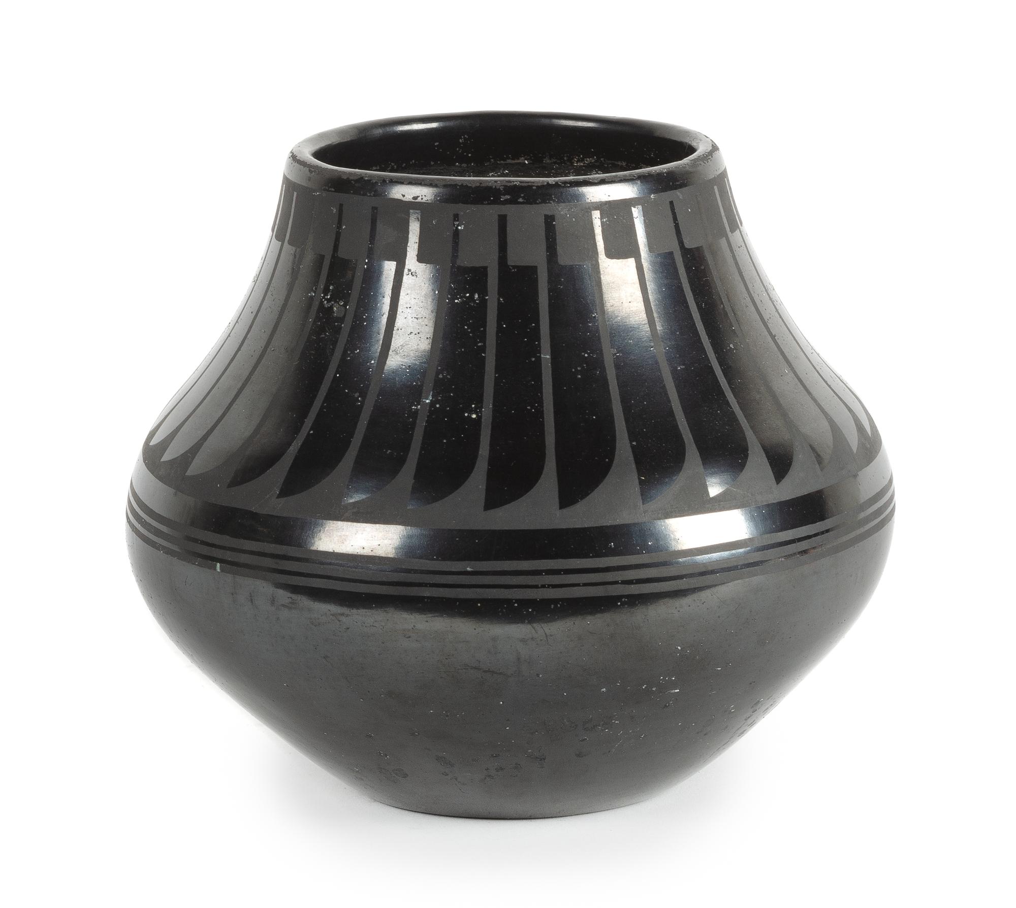 Maria Martinez and Popovi Da Diameter 6 1/4 inches — (San Ildefonso, 1887-1980, 1922-1971)