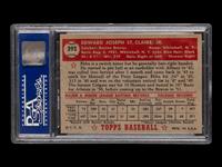 A 1952 Topps Ebba St. Claire High Number Baseball Card No. 393 (PSA 6 EX-MT)