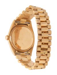 ROLEX, REF. 1803 18K YELLOW GOLD 'DAY-DATE' WATCH WITH ORIGINAL RECEIPT