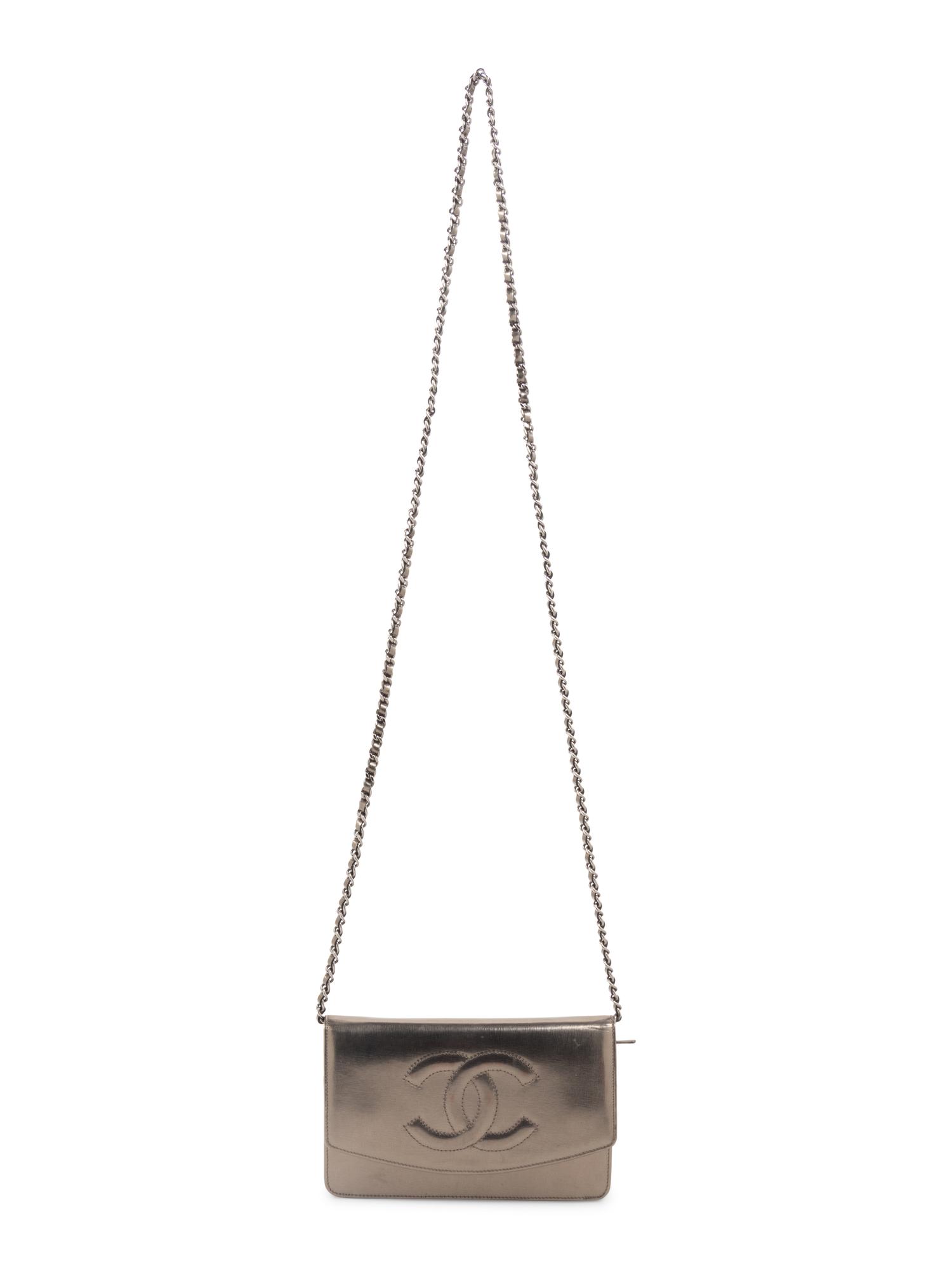 Chanel Metallic Leather Wallet Bag, 2008-2009