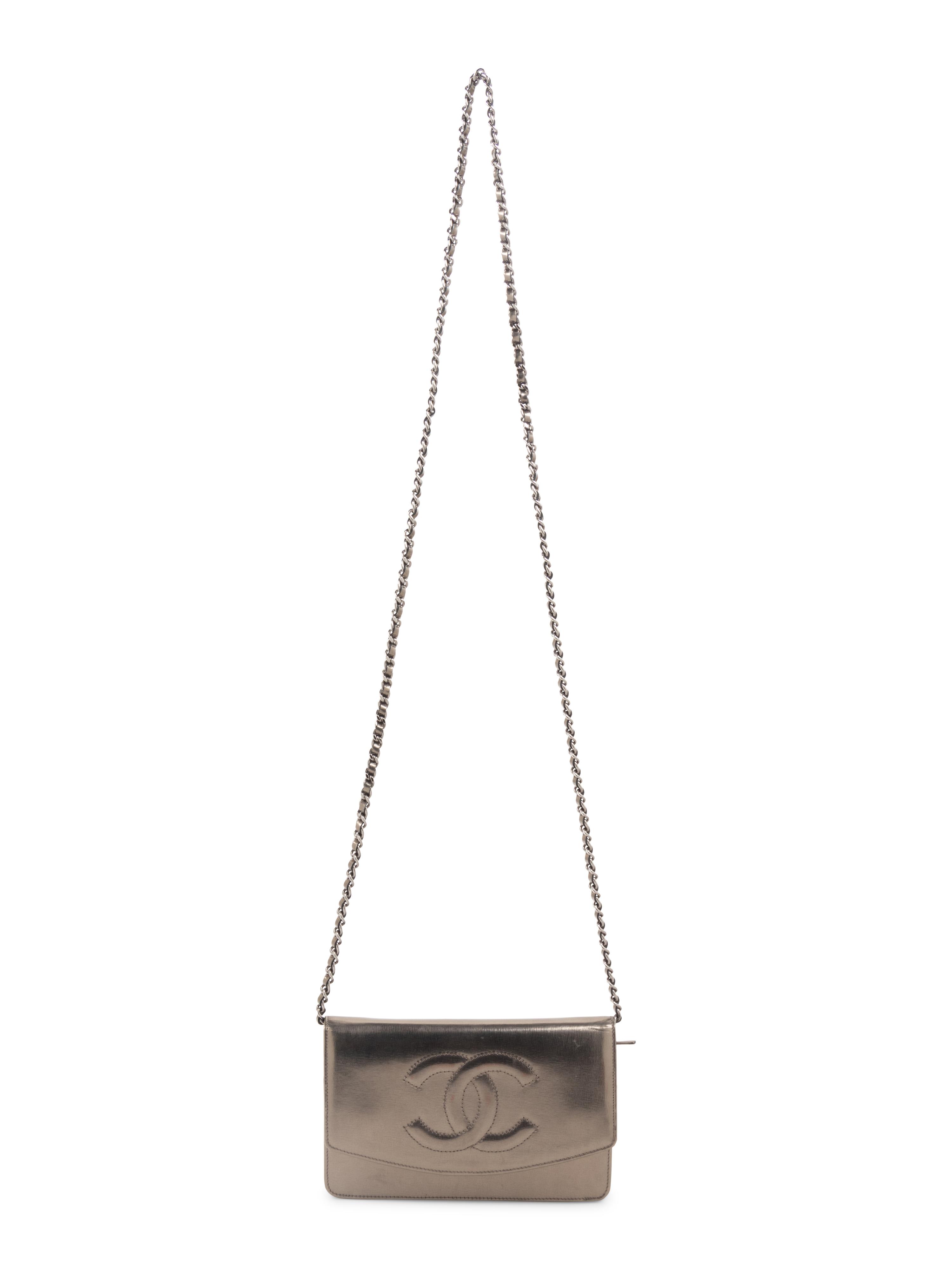 Chanel Metallic Leather Wallet Bag, 2008-2009