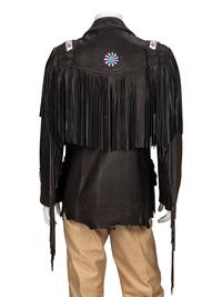 Mealey's Pitic Leather, Fringed & Beaded Leather Jacket